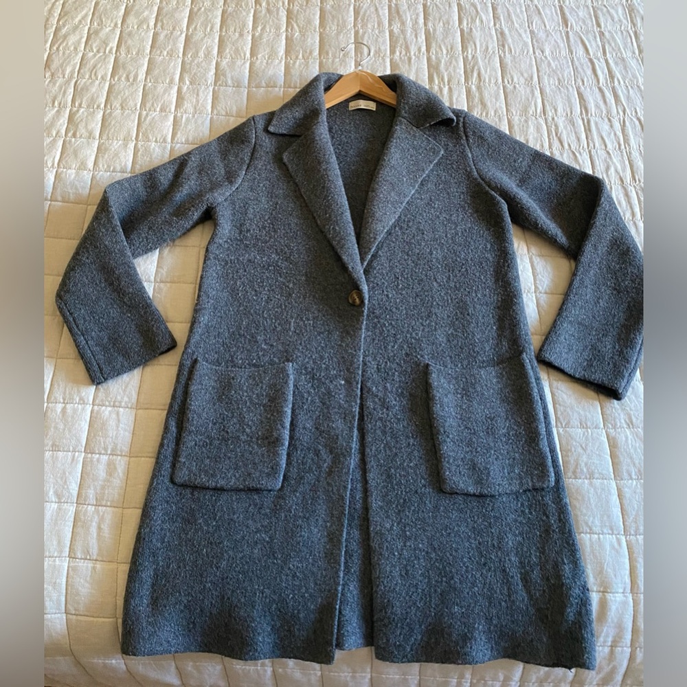Gray Women's Sweater Coat